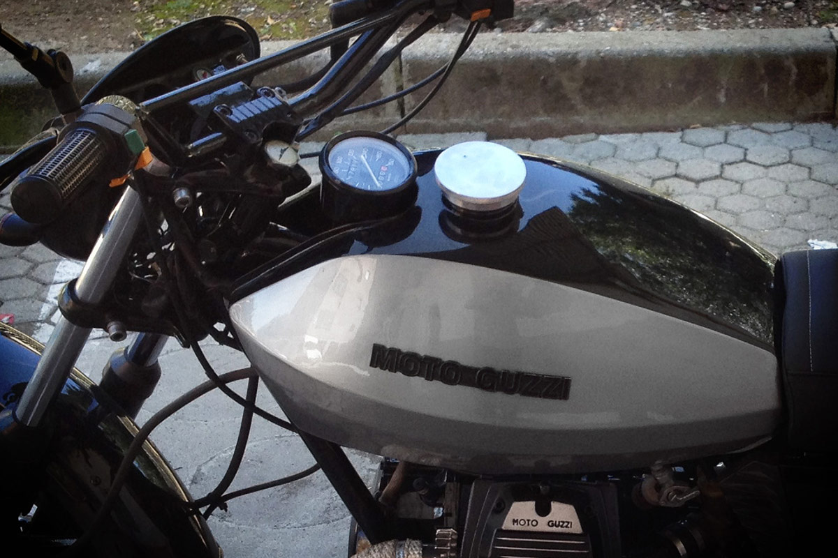 Serbatio Moto Guzzi brat tracker