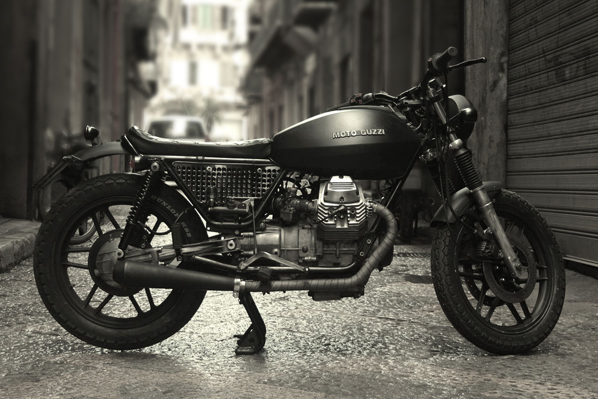 Moto Guzzi V50 brat style