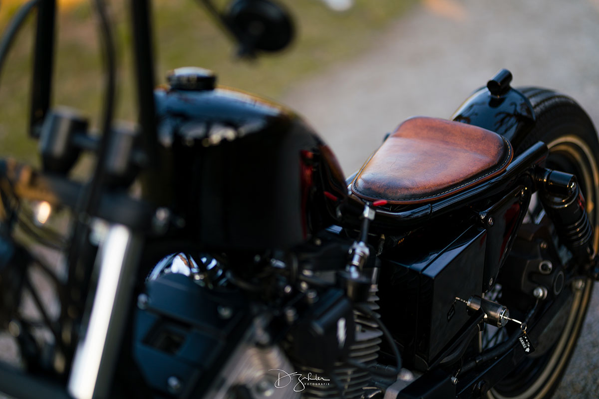 Sella in vero cuoio Harley-Davidson Sportster
